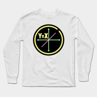 Linear Equation X=Y Algebra Math Long Sleeve T-Shirt